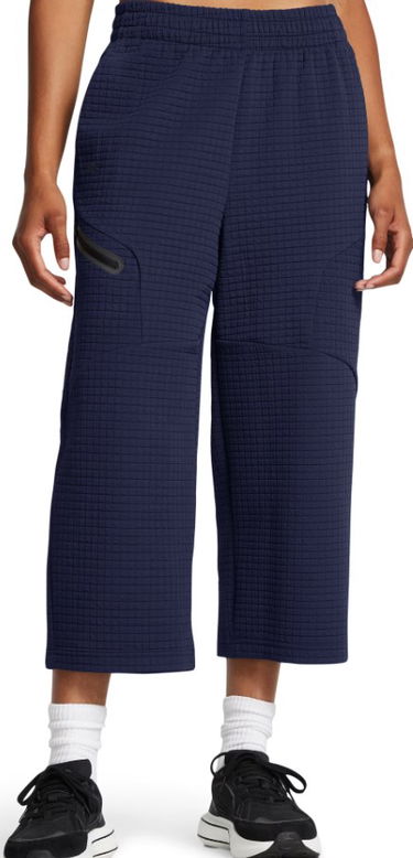 Cargo nohavice Under Armour Grid Crop Fleece Pants Modrá | 1386492-410, 0