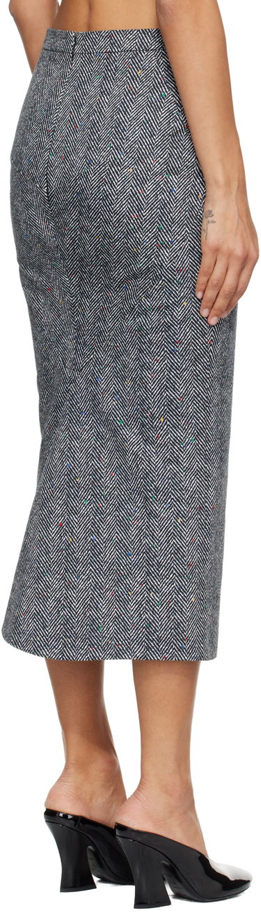 Sukňa Givenchy Givenchy Low Waist Kick Back Herringbone Tweed Midi Skirt with Colorful Flecks Rôznofarebný | BW40YP168S004, 2