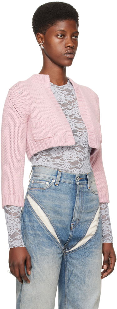 Sveter We11done We11done Cropped Cardigan Ružová | WD-KC0-24-645-W-LP, 1