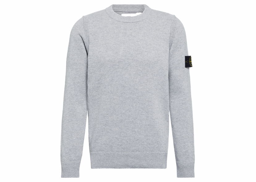 Sveter Stone Island Logo Patch Knitted Sweater Šedá | 7915526A1 V0062