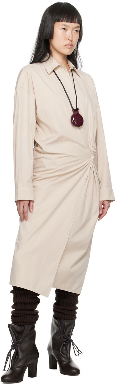 Šaty LEMAIRE Lemaire Twisted Midi Dress Béžová | DR1024 LF1106, 3