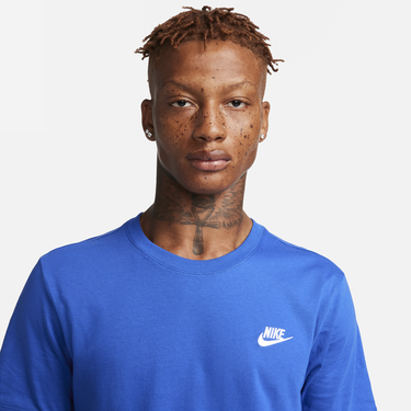 Tričko Nike Sportswear Club Tee Modrá | AR4997-480, 4