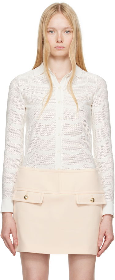 Sveter Tom Ford TOM FORD Knitted Polo Shirt Biela | CAK373-YAX844, 0