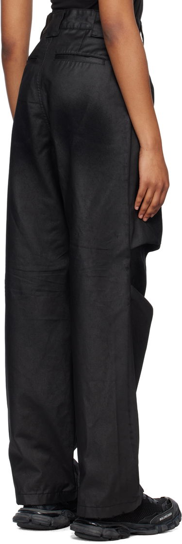 Cargo nohavice We11done We11done Tuck Straight Leg Jeans Čierna | WD-DP1-23-383-W-BK, 2