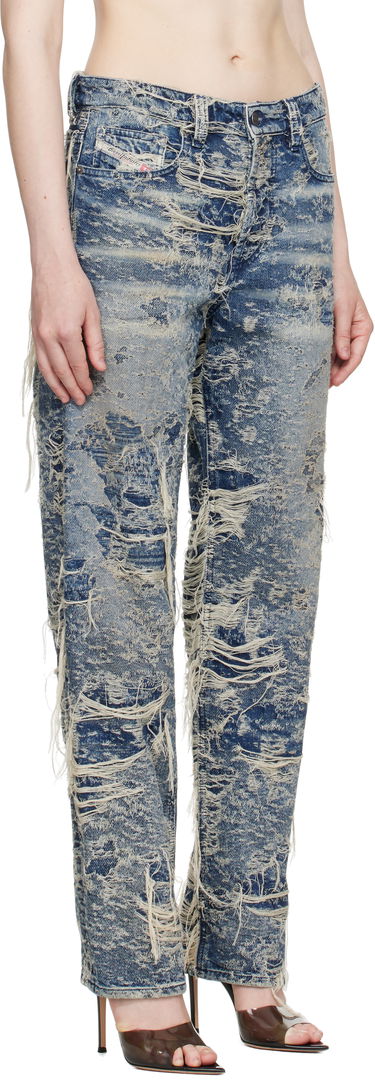 Džínsy Diesel Diesel 1988 D-Ark Regular Fit Distressed Jeans Modrá | A19193 09M04, 1