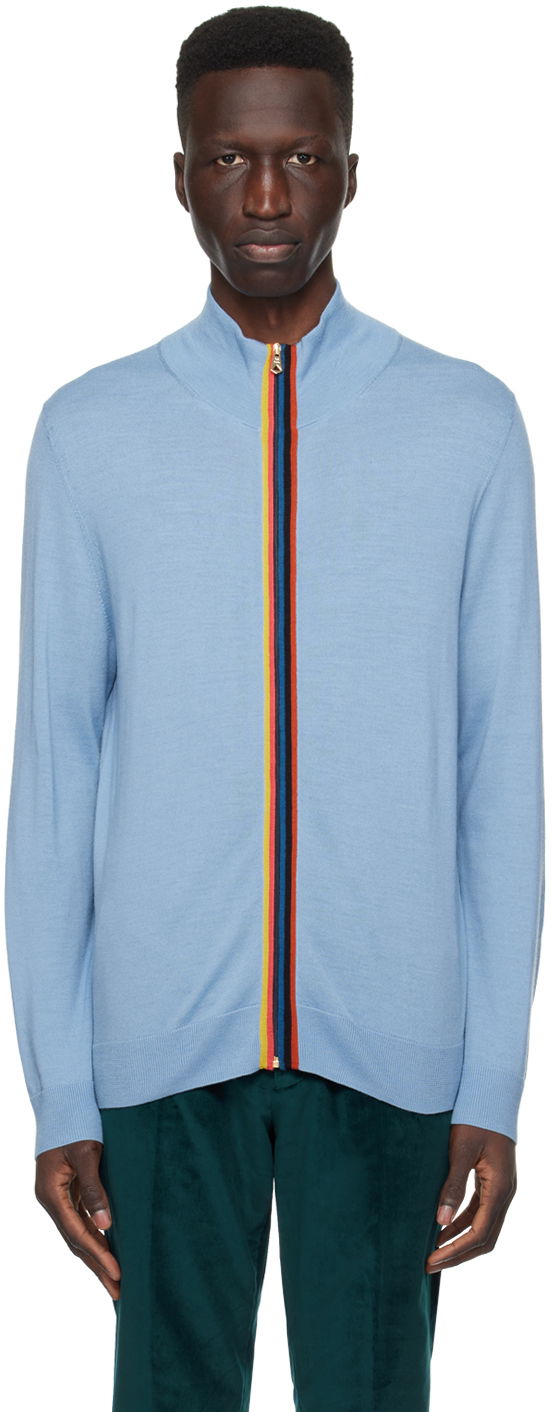 Sveter Paul Smith Paul Smith Zip Cardigan Modrá | M1R-774T-L02094-41, 0
