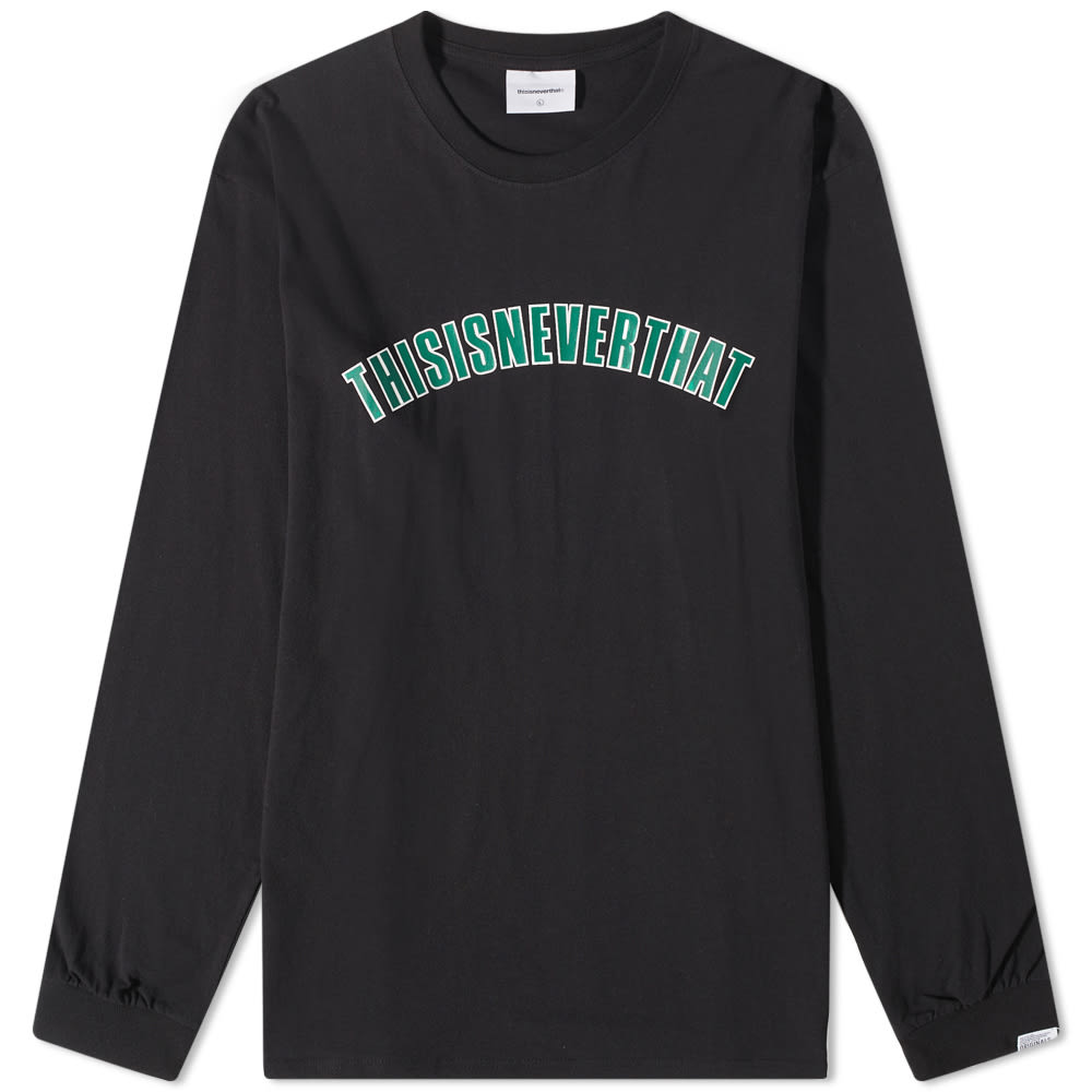 Tričko thisisneverthat Long Sleeve New Arc Tee Čierna | TN223TTSLT01-BK, 0
