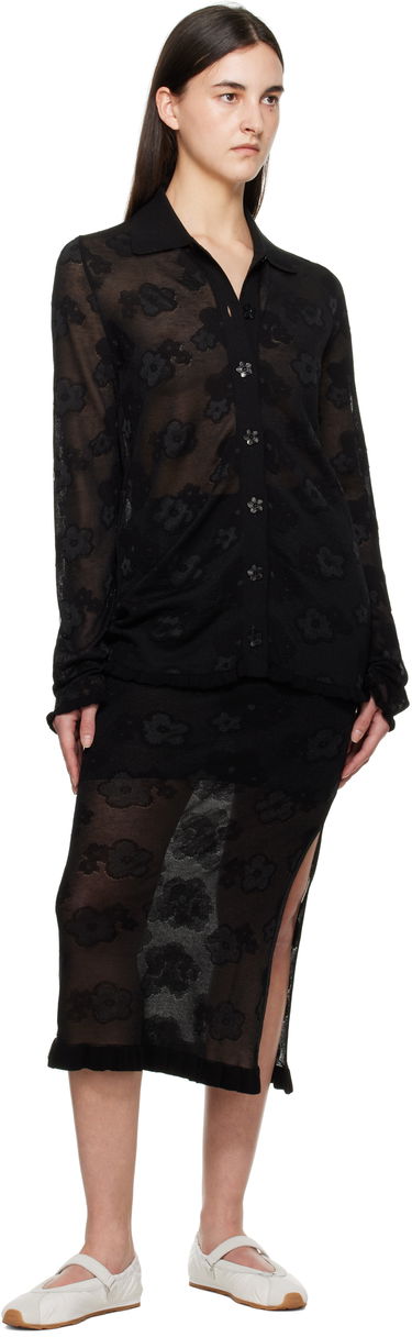 Sukňa Cecilie Bahnsen Cecilie Bahnsen Pegonia Floral Midi Skirt Čierna | 1.25KNI50006 PEGONIA SKIRT, 3