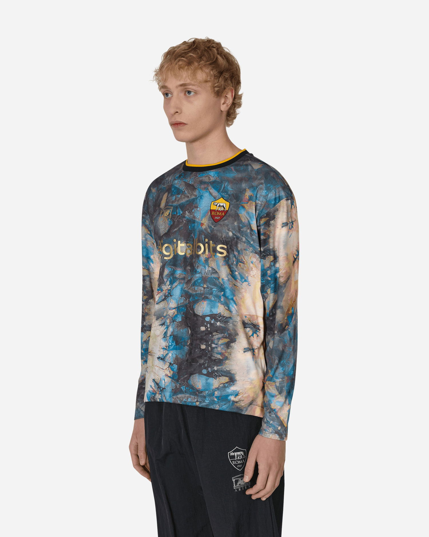 Dres New Balance AS Roma x Aries x GK Longsleeve Jersey Rôznofarebný | MT239937HME, 1