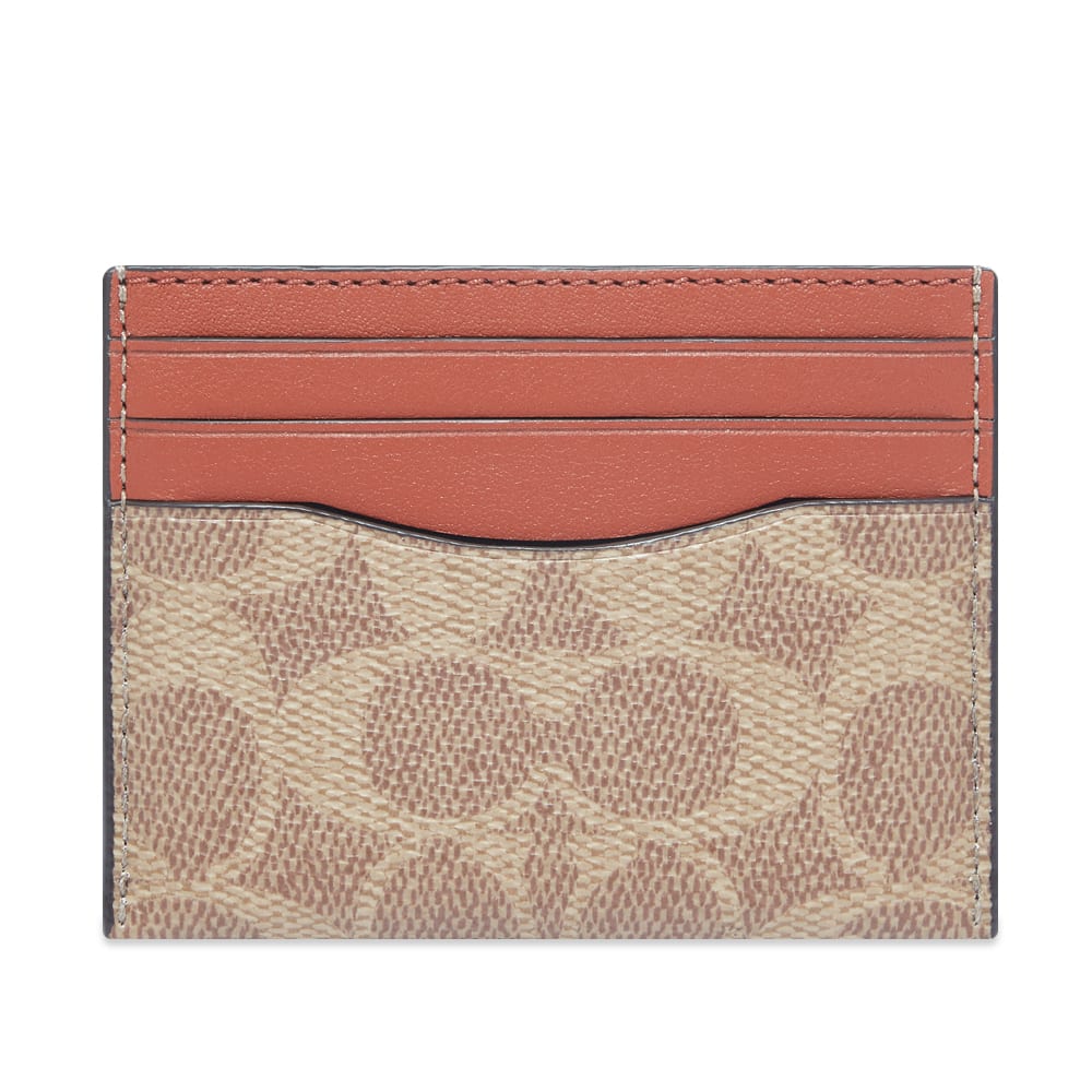 Peňaženka Coach Signature Canvas And Leather Card Holder Hnedá | 936-NU3, 0