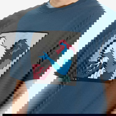 Tričko By Parra Parra Look At It T-Shirt Modrá | 53300-BLU, 5