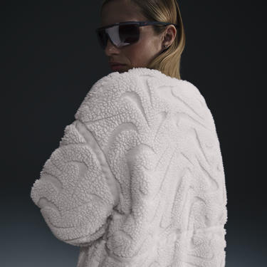 Kabáty Nike High Neck Fleece Jacket Hnedá | FV8025-104, 1