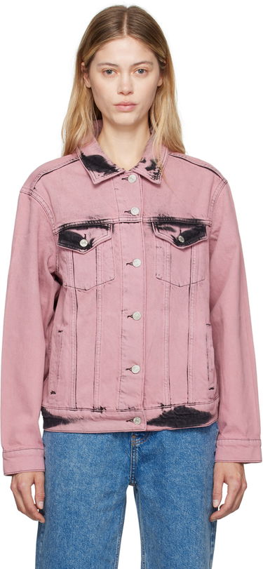Bunda Moschino Faded Denim Jacket Ružová | 242K1A0502, 0