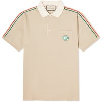 Polo tričko Gucci Pocket Logo Taped Polo Tee Béžová | 753078-XJFTN-2219, 1