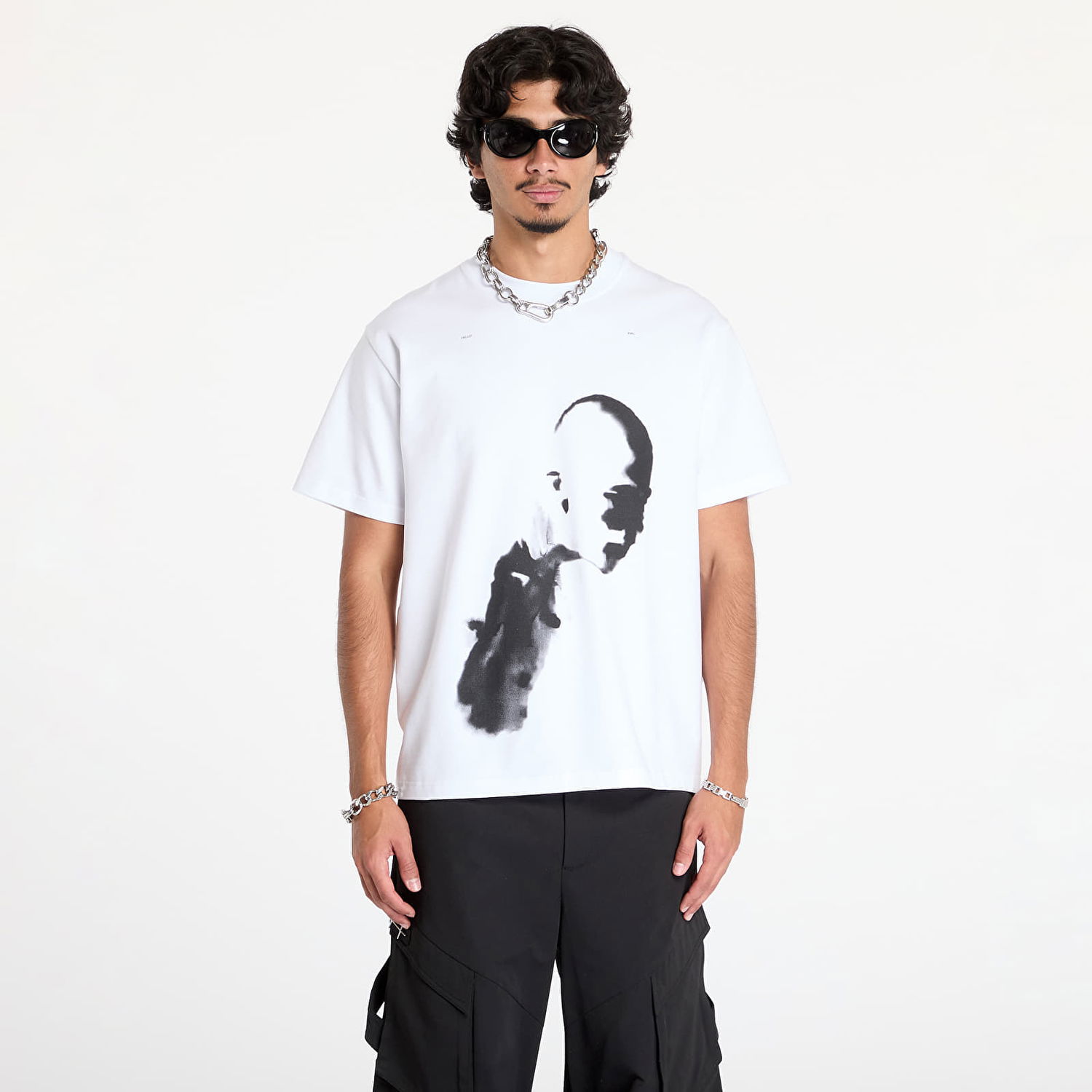 Tričko HELIOT EMIL AI Generated Print T-Shirt Biela | HE_M_09_041_C07_WHT02, 0