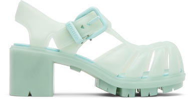 Starostlivosť o obuv Bottega Veneta Bottega Veneta Gertie Fisherman Heeled Sandals Zelené | 827620 V2AS0, 0