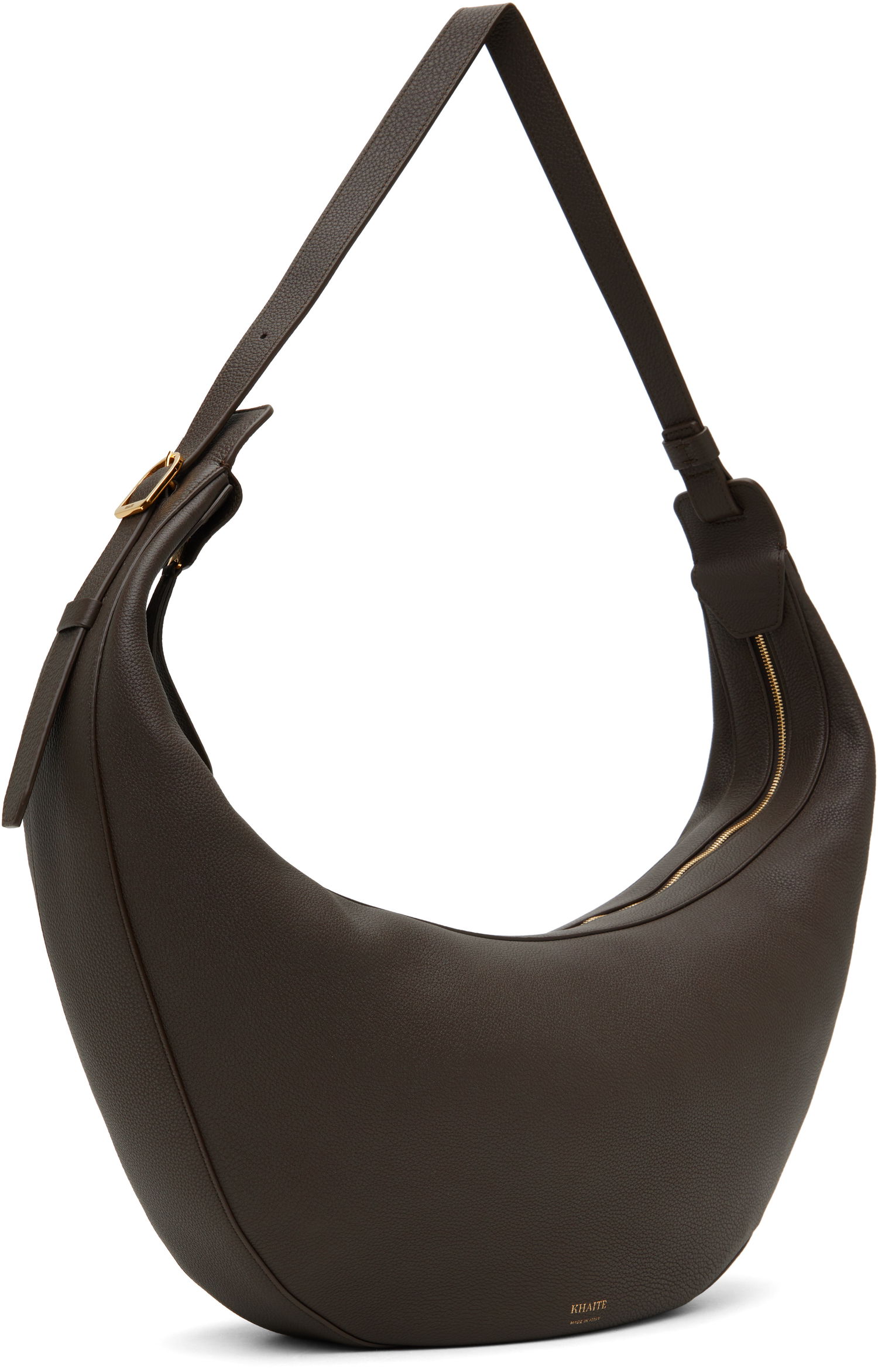 Taška cez rameno Khaite KHAITE Augustina Leather Shoulder Bag Hnedá | H6014-914, 1