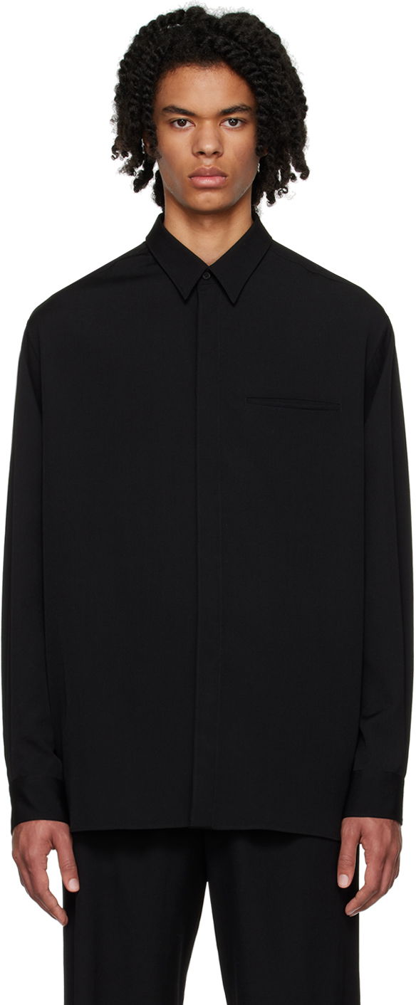 Košeľa The Row Minimalist Oversized Shirt Čierna | 525-W2735, 0