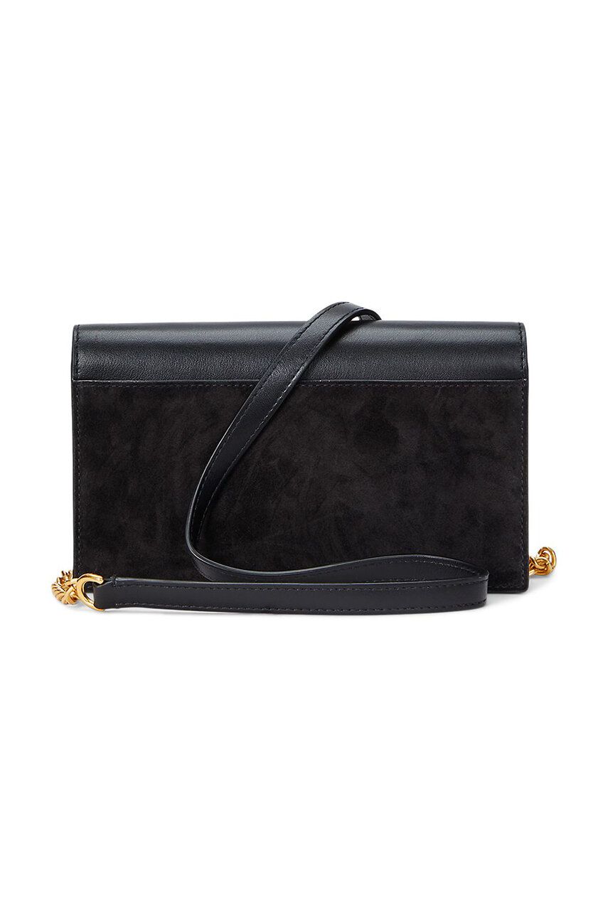 Kabelka Polo by Ralph Lauren Leather and Suede Clutch Čierna | 427952418, 1