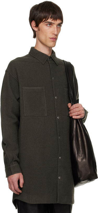 Košeľa Rick Owens Concordians Oversized Outershirt Zelené | RU02E1739 WBD, 1