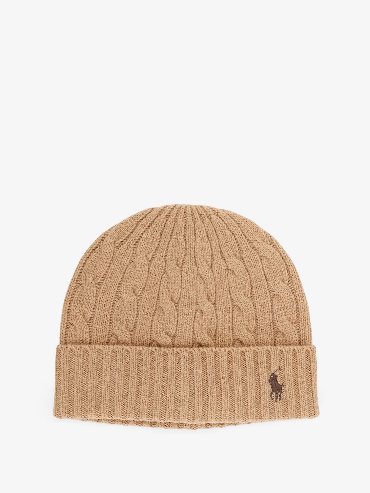 Kulicha Polo by Ralph Lauren Cable Knit Beanie Hnedá | 449959346005, 0