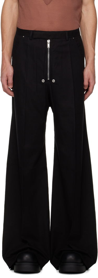 Nohavice Rick Owens Concordians Tailored Wide Bela Trousers Čierna | RU02E1354 FLW, 0