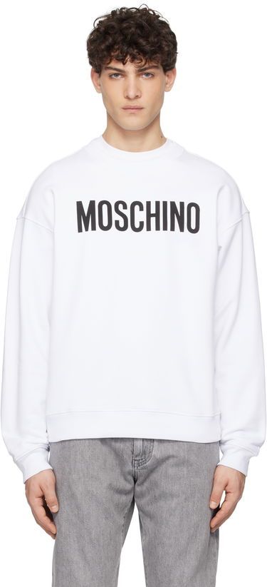 Mikina Moschino Moschino Institutional Sweatshirt Biela | 251ZZA170402281001, 0