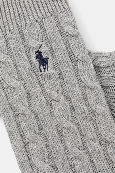 Ponožky Polo by Ralph Lauren Cable-Knit Wool Blend Socks Šedá | 455955244, 1