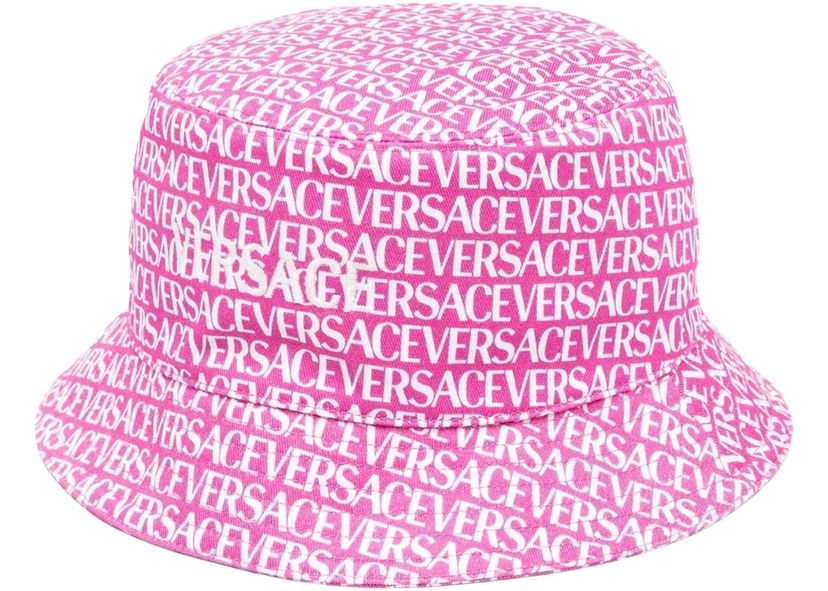 Klobúk Versace Logo Print Bucket Hat Pink Ružová | 1007031-1A06693_5P110