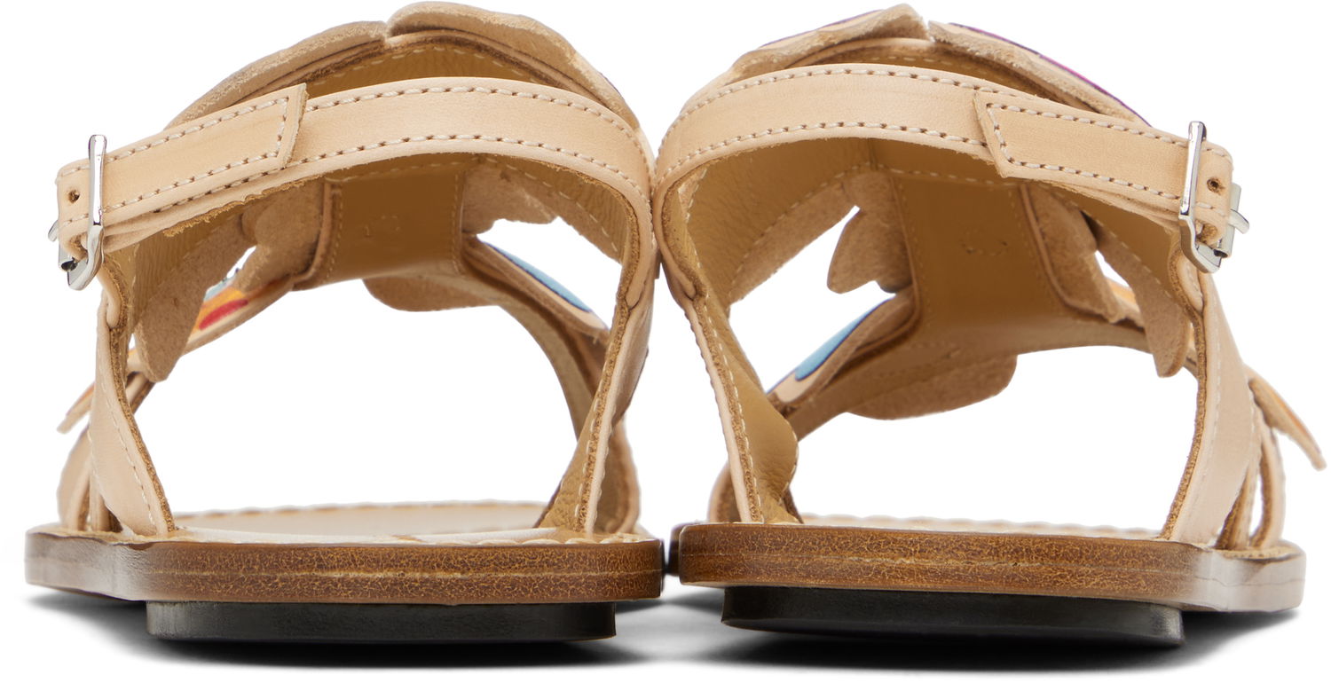 Starostlivosť o obuv Marni Marni Kids Flower Sandals Béžová | 79567, 1
