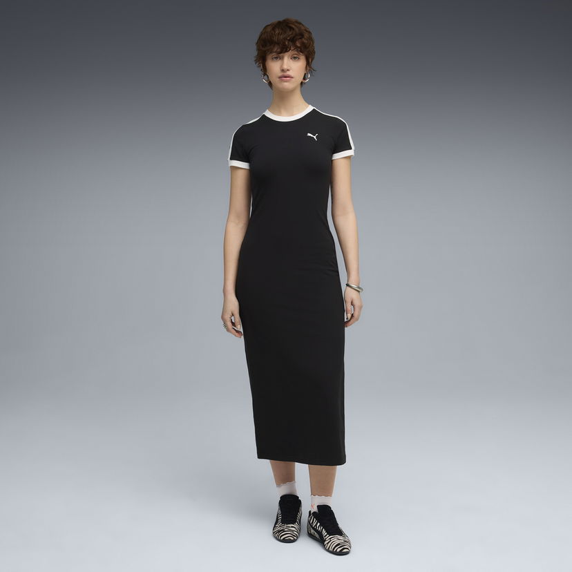 Šaty Puma Wardrobe Essentials Slim Fit Dress Čierna | 632140_01