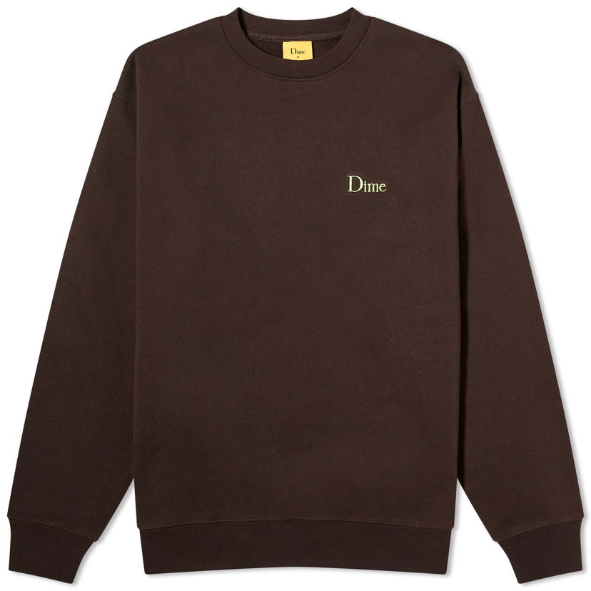 Sveter Dime Classic Small Logo Sweat Hnedá | DIMESP2412BRW