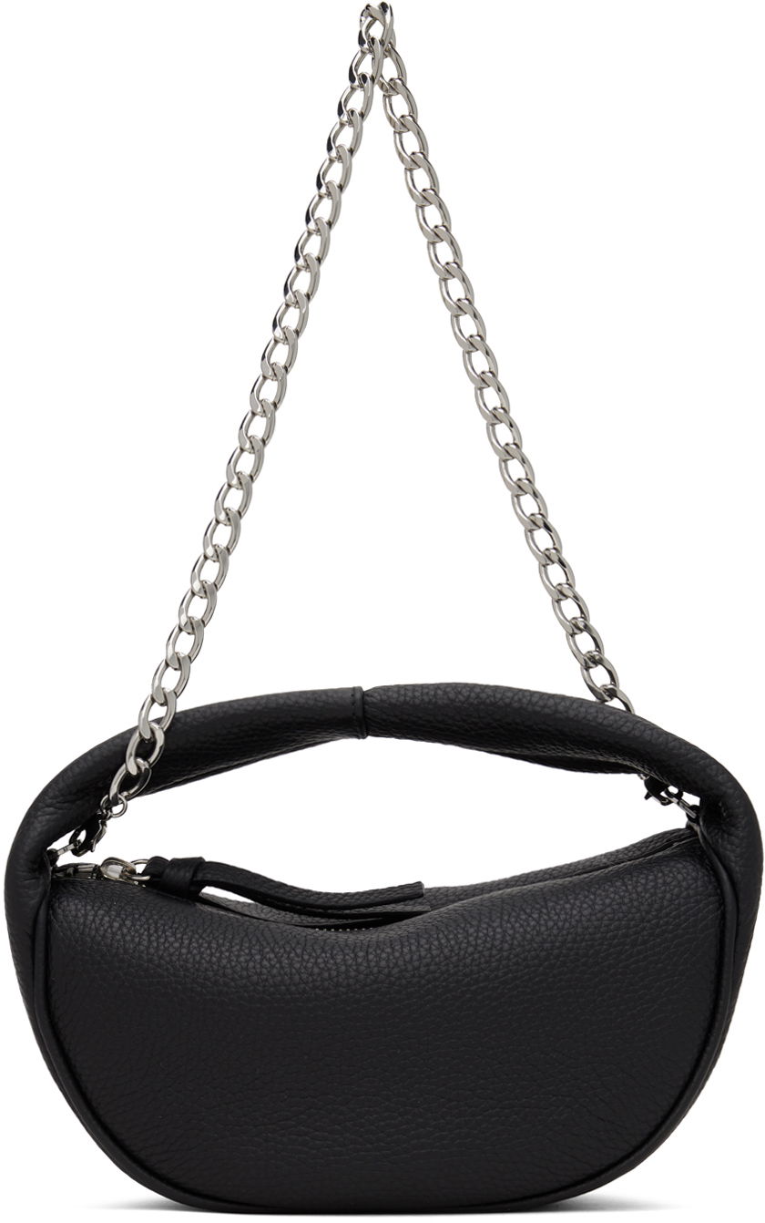 Kabelka BY FAR Leather Baby Cush Shoulder Bag Čierna | 21SSBCUSSBLFLTMED, 0