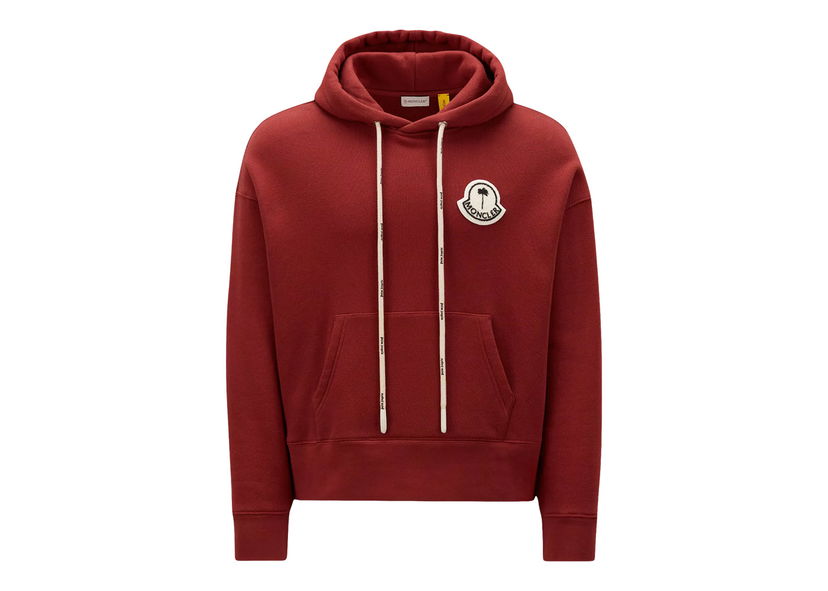Mikina Moncler x Palm Angels Logo Hoodie Vínová | H209L8G00007M2513470
