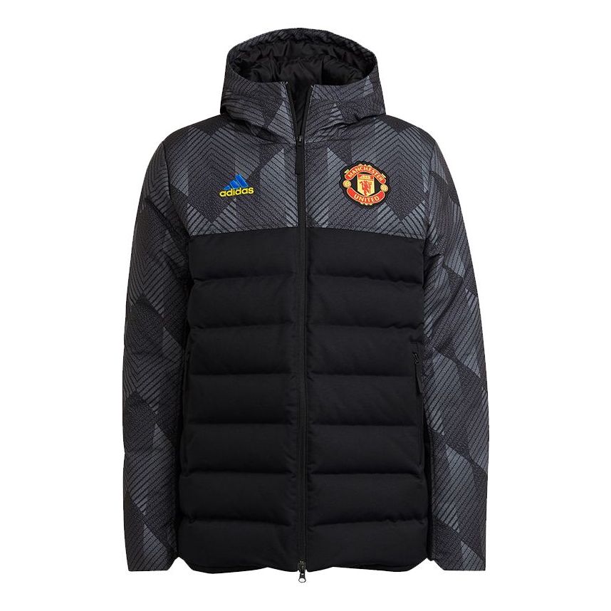 Prešívaná bunda adidas Originals Manchester United Down Feather Jacket Čierna | GR3870, 0