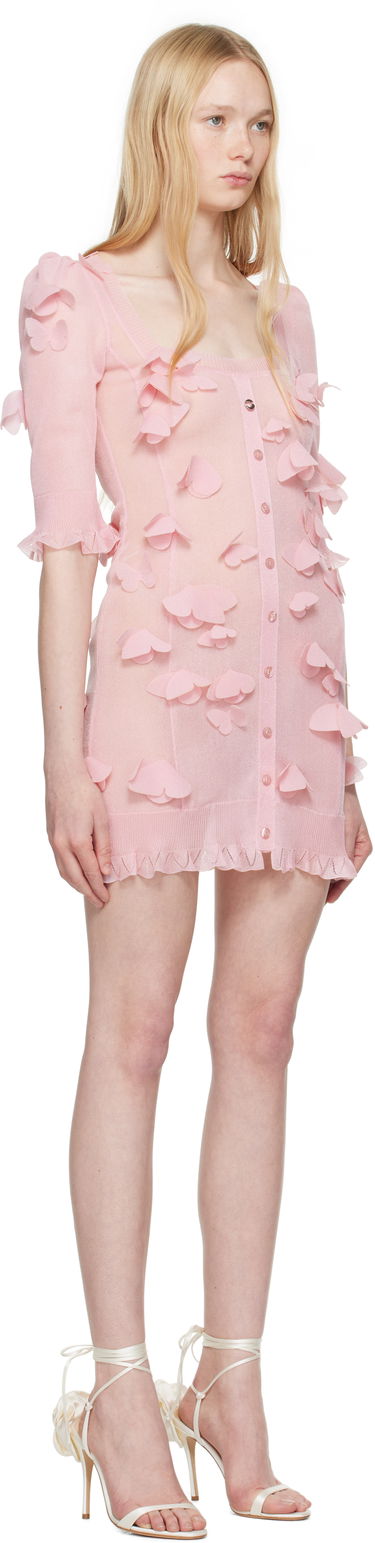 Šaty Coperni Coperni Knitted Butterfly Mini Dress Ružová | COPML143Y3015, 1