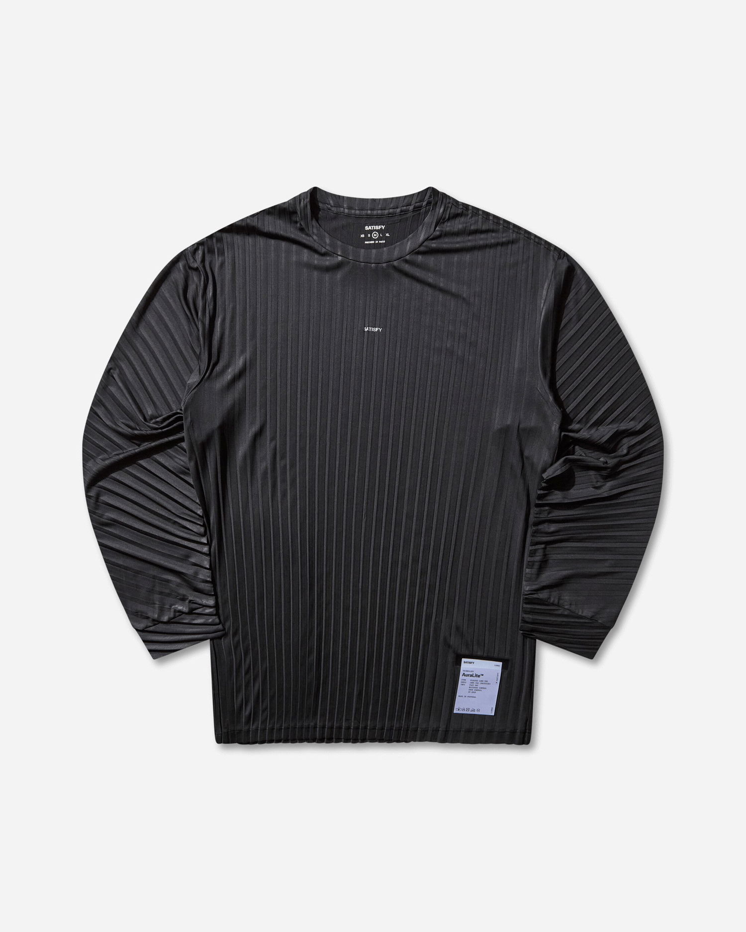 Tričko Satisfy AuraLite Pleated Long T-Shirt Čierna | 11068 00001, 1