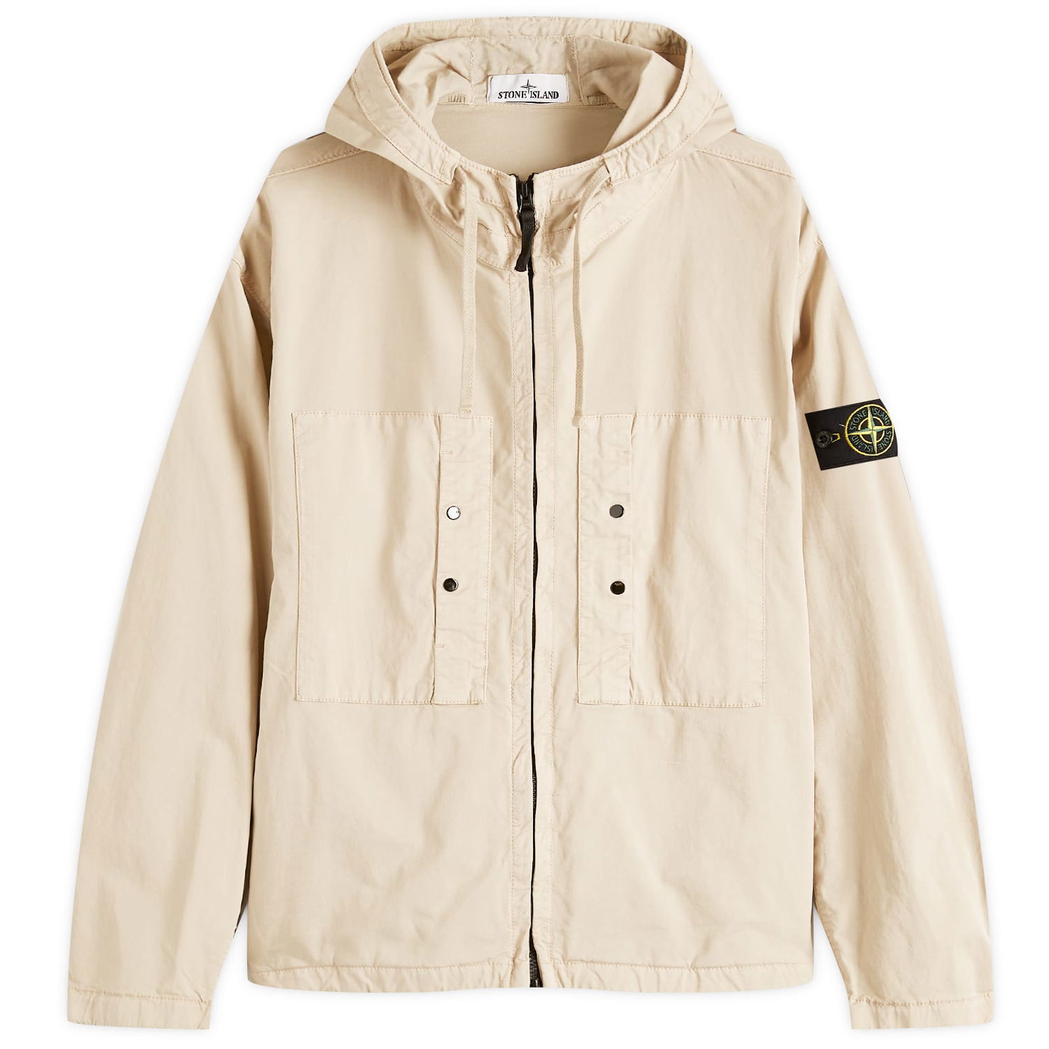 Mikina Stone Island Stone Island Supima Cotton Twill Stretch-TC Hooded Jacket Béžová | K1S154100091-V009A, 0