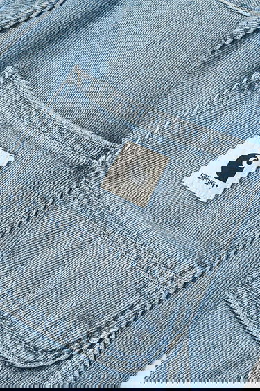 Džínsy Carhartt WIP WIP Pierce Light Wash Cuffed Jeans Modrá | I025268.BLUE.LIGHT, 5