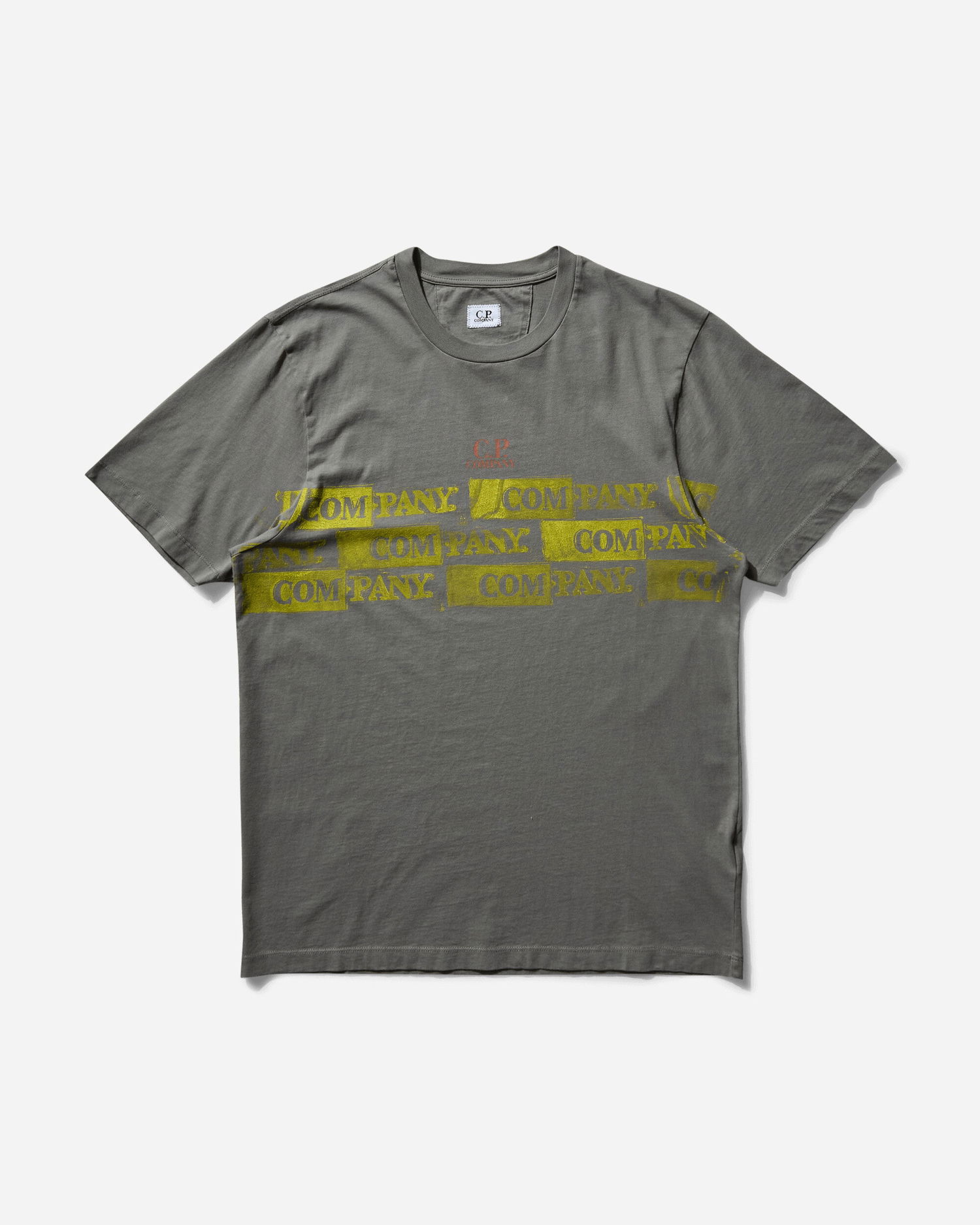 Tričko C.P. Company Horizontal Logo T-Shirt Šedá | 18CMTS309A-005431G 935, 0