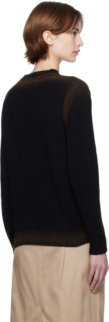 Sveter Maison Margiela MM6 Maison Margiela Sunbleached Logo Crewneck Sweater Čierna | S52HL0041 M13079, 2