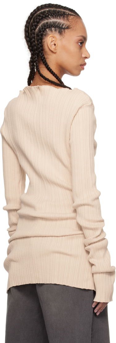 Sveter Entire Studios Entire Studios Arches Ribbed Knit Sweater Béžová | ES2716BU, 2