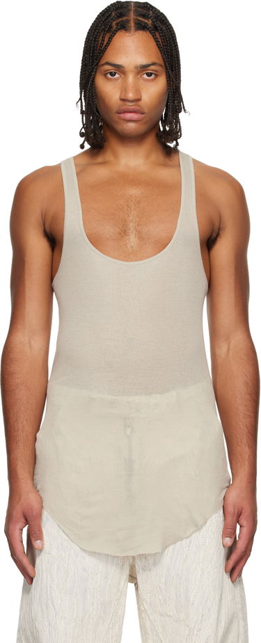 Tielko Rick Owens Concordians Pony Tank Top Béžová | RR02E1104 MR, 0