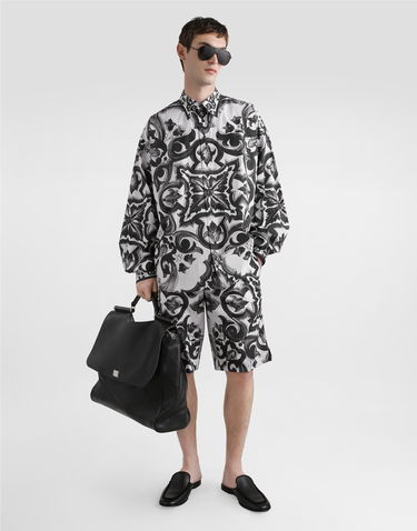 Šortky Dolce & Gabbana Dolce & Gabbana Majolica-Print Poplin Shorts Rôznofarebný | GV37ATGJ618IZ3TN, 1