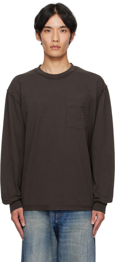 Tričko Maison Margiela MM6 Maison Margiela Long Sleeve T-Shirt Hnedá | SH0NH0016 M20050, 0