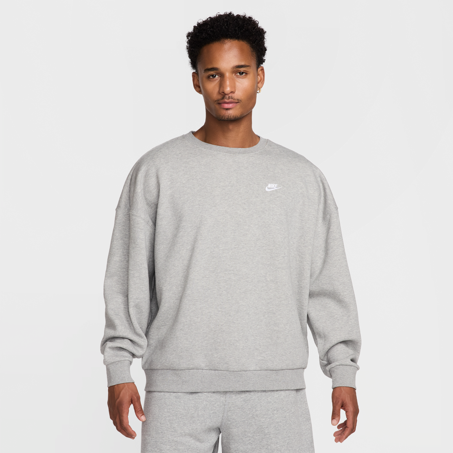 Mikina Nike Nike Sportswear Club Fleece Crewneck Sweatshirt Šedá | IB6490-063, 1