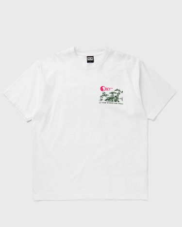 Tričko OBEY let your worries fade away Biela | 166913721-WHT, 0