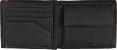 Peňaženka BOSS Hugo Faux-Leather Wallet Čierna | 50542032, 2