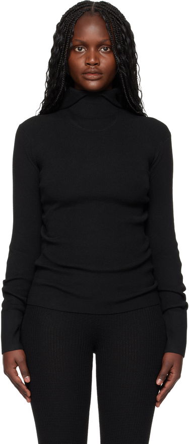 Sveter Fear of God Holiday Rib Long Sleeve Turtleneck Top Čierna | 192HO259231FW, 0