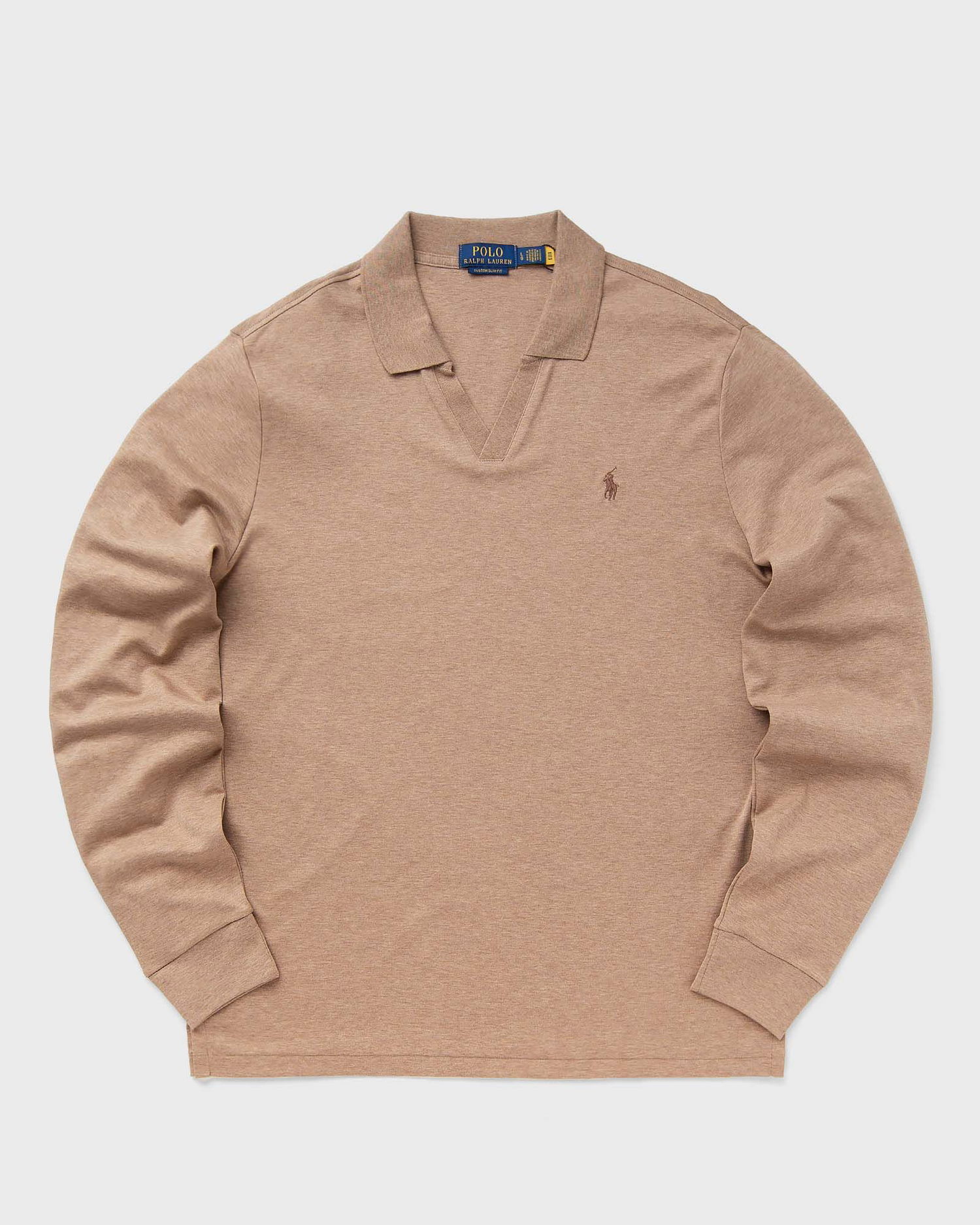 Polo tričko Polo by Ralph Lauren Polo Ralph Lauren LONG SLEEVE-POLO SHIRT men Béžová | 710922252006, 0